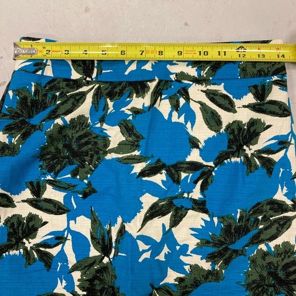 J. Crew Blue Watercolour Floral “the No. 2 Pencil” Skirt - Picture 9 of 11